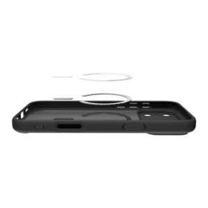 coque ultra hybrid mag magsafe pour iphone 17 pro spigen noir givré