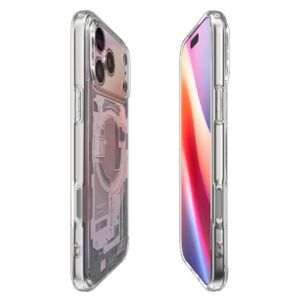 coque ultra hybrid mag magsafe pour iphone 17 pro spigen zero one blanc
