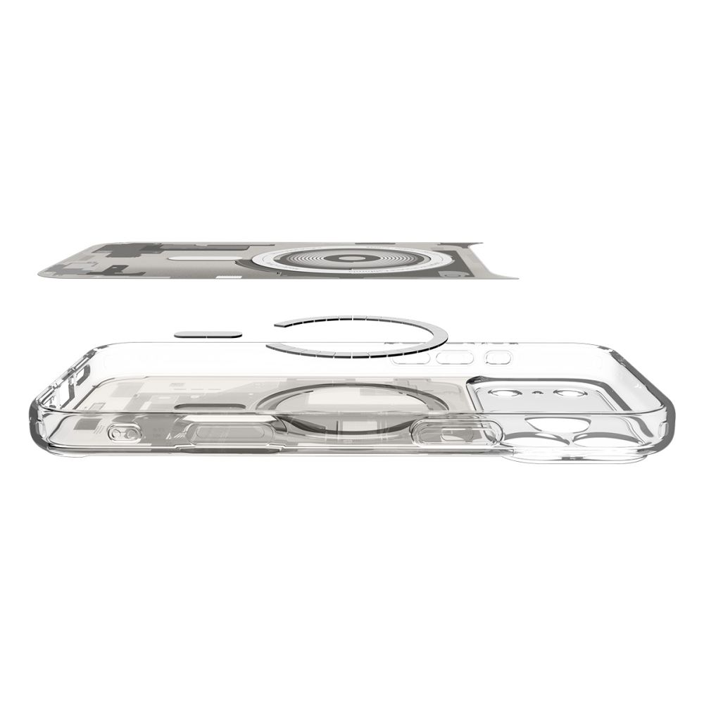 coque ultra hybrid mag magsafe pour iphone 17 pro spigen zero one titane