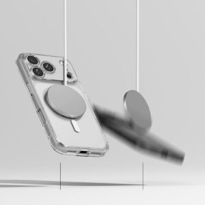 coque fusion magnetic magsafe pour iphone 17 pro ringke transparent