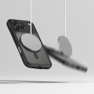 coque fusion bold magnetic magsafe pour iphone 17 pro ringke noir mat