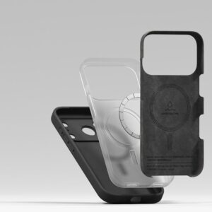 coque silicone magnetic magsafe pour iphone 17 pro ringke noir
