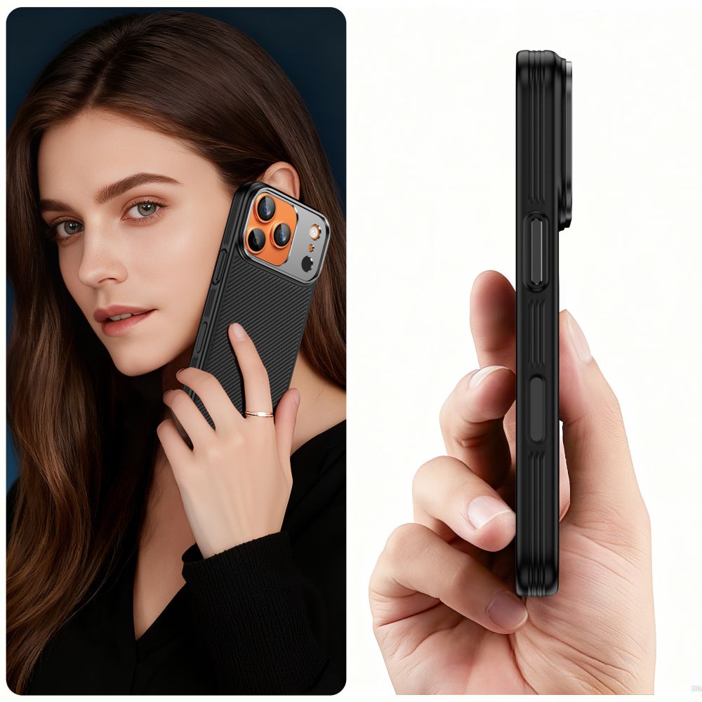coque kevlar aramid cc magsafe pour iphone 17 pro tech protect noir