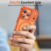 coque magmat magsafe pour iphone 17 pro tech protect orange cosmique mat