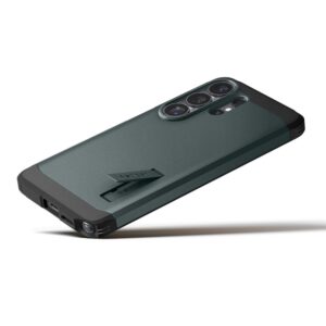 coque tough armor magsafe pour samsung galaxy s26 ultra spigen vert abyssal