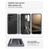 coque slim armor cs pour samsung galaxy s26 ultra spigen noir