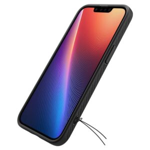 coque iphone 16e / 17e liquid air spigen noir mat