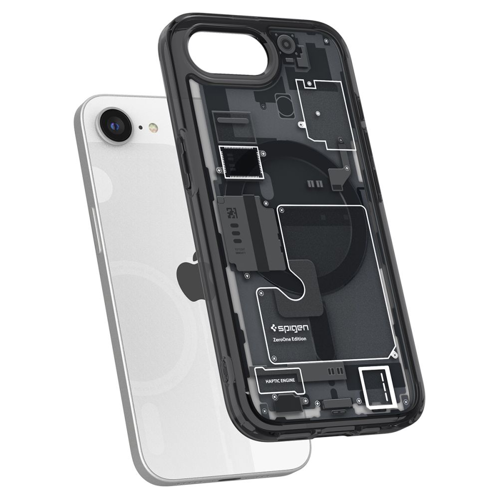 coque iphone 16e / 17e ultra hybrid spigen noir
