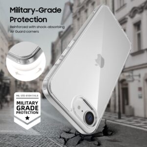 coque iphone 16e / 17e flexair hybrid tech protect transparent