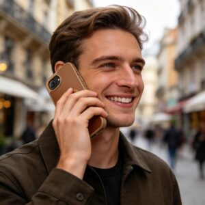 coque iphone 16e / 17e tech protect marron