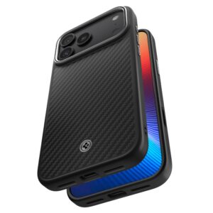 coque iphone 17 pro max enzo aramid spigen argent