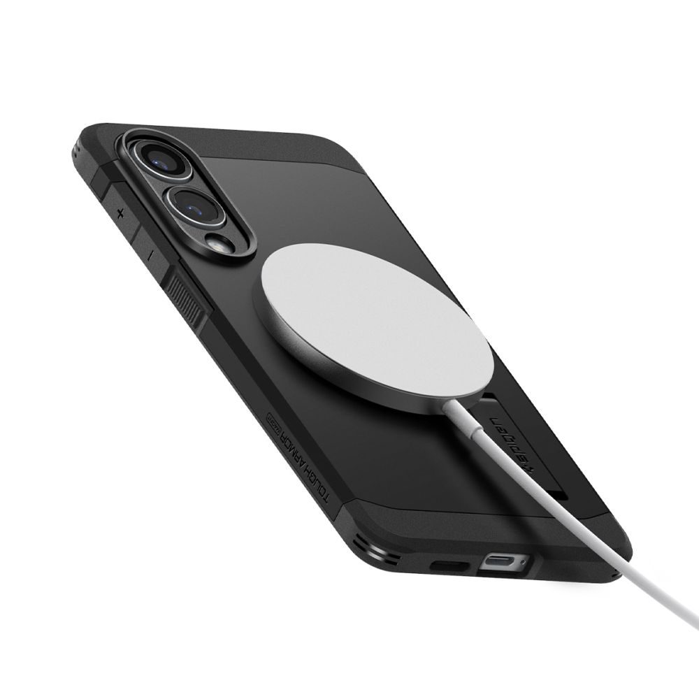 coque samsung galaxy s25 tough armor spigen noir