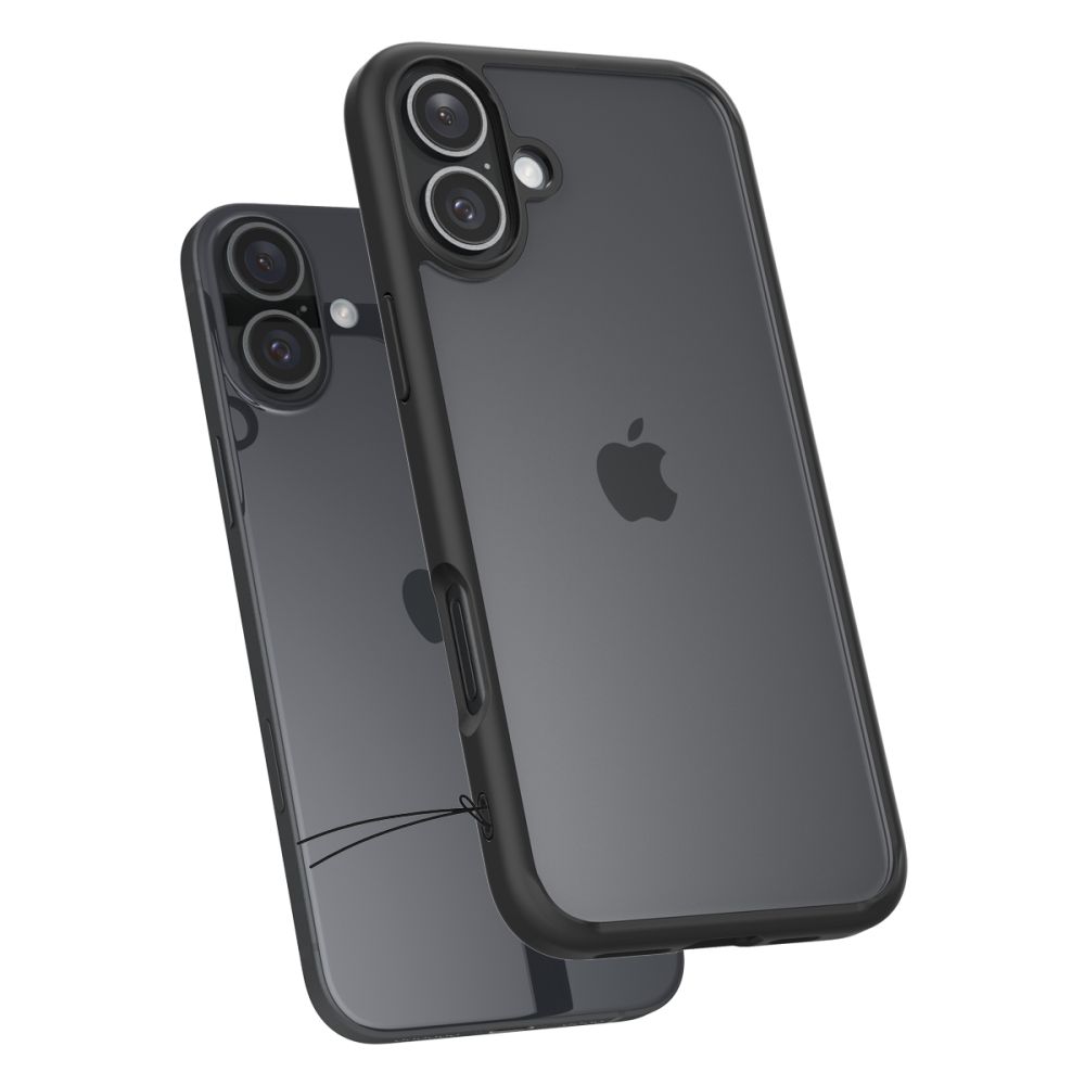 coque iphone 16 ultra hybrid spigen noir mat