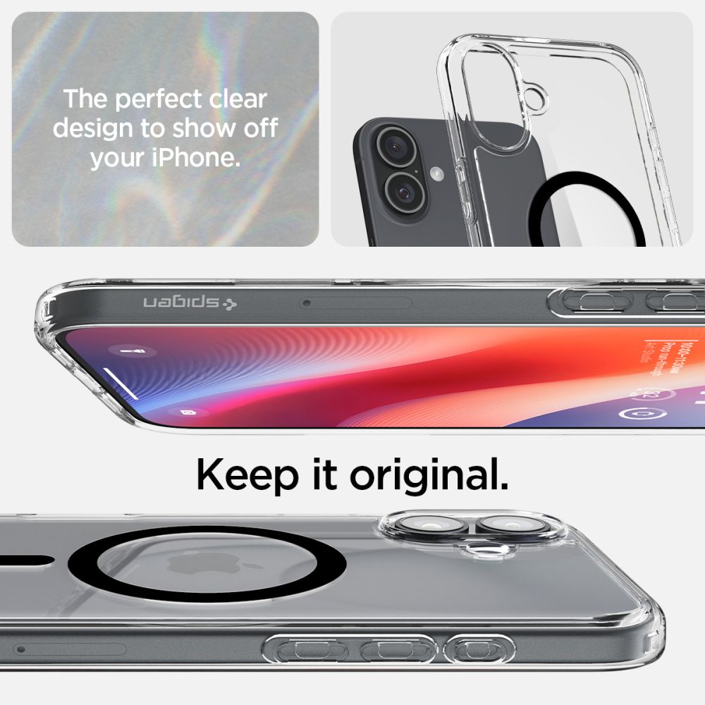coque iphone 16 ultra hybrid spigen noir