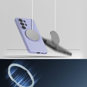 coque silicone magnetic magsafe pour samsung galaxy s26 ultra ringke lavande