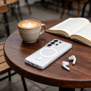 coque magslim magsafe pour samsung galaxy s26 ultra tech protect mat/glace