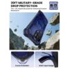 coque iblsn armorbox clip magsafe pour samsung galaxy s26 ultra supcase bleu cobalt