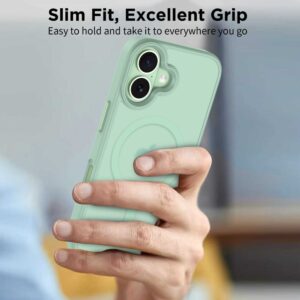 coque magmat magsafe pour iphone 17 tech protect sauge mat