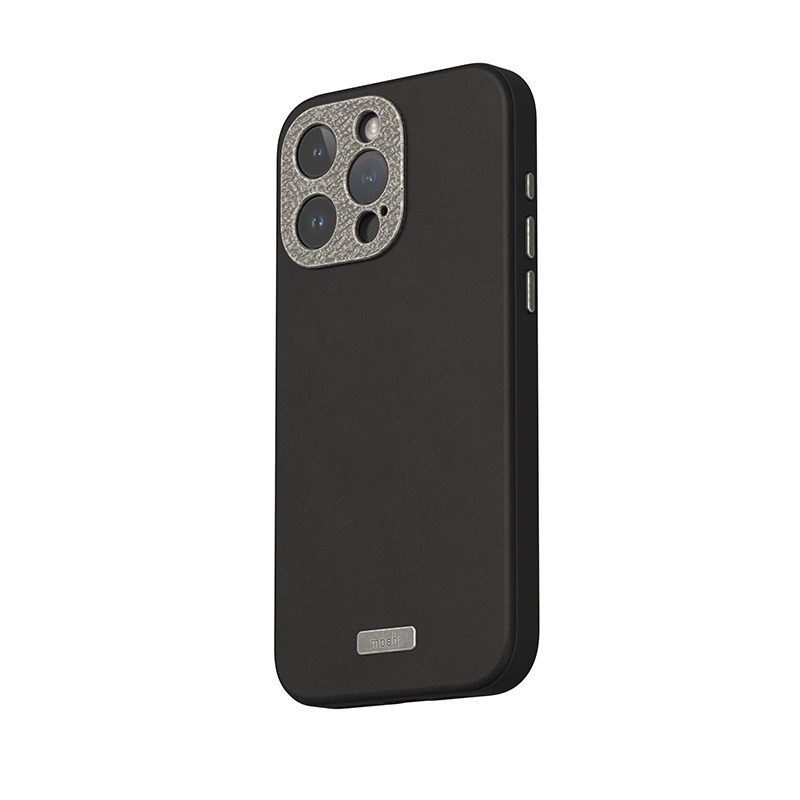 coque iphone 15 pro max napa magsafe moshi noir