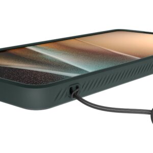 coque liquid air magsafe pour samsung galaxy s26 ultra spigen vert abyssal
