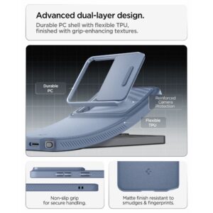 coque optik armor pour samsung galaxy s26 ultra spigen bleu clair