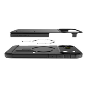 coque tough armor ”t” mag magsafe pour iphone 17 pro spigen noir