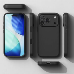 coque silicone magnetic magsafe pour iphone 17 pro ringke noir