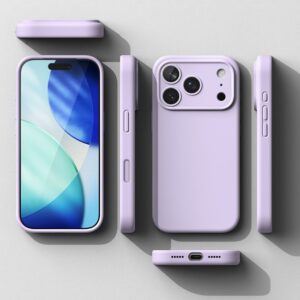 coque silicone magnetic magsafe pour iphone 17 pro ringke violet clair