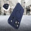 coque magmat magsafe pour iphone 17 pro tech protect bleu profond mat