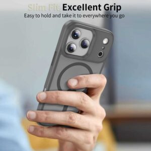 coque magmat magsafe pour iphone 17 pro tech protect gris crayon mat