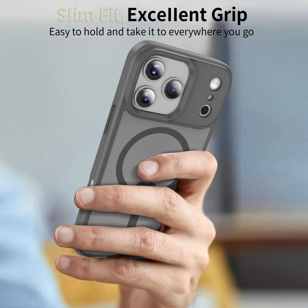coque magmat magsafe pour iphone 17 pro tech protect gris crayon mat