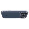 coque ultra hybrid ”t” mag magsafe pour iphone 17 pro spigen bleu mat