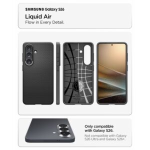 coque samsung galaxy s26 liquid air spigen noir mat