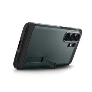 coque tough armor magsafe pour samsung galaxy s26 ultra spigen vert abyssal