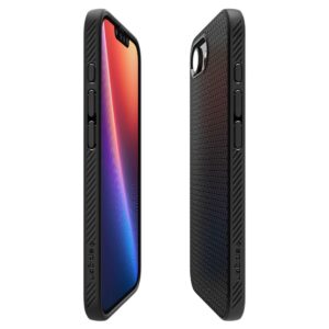 coque iphone 16e / 17e liquid air spigen noir mat