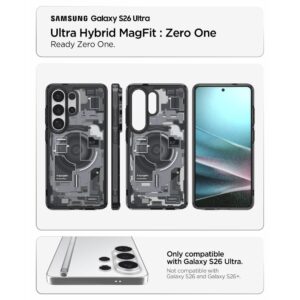 coque ultra hybrid magsafe pour samsung galaxy s26 ultra spigen zero one noir