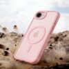 coque iphone 16e / 17e tech protect rose