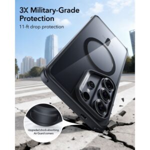 coque classic hybrid magsafe pour samsung galaxy s26 ultra esr transparent/noir