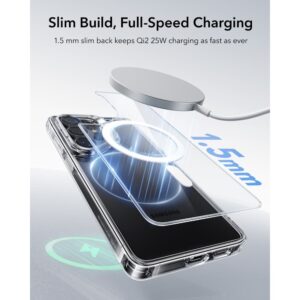 coque classic hybrid kickstand magsafe pour samsung galaxy s26 ultra esr transparent