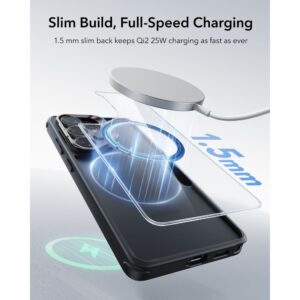 coque classic hybrid kickstand magsafe pour samsung galaxy s26 ultra esr transparent/noir