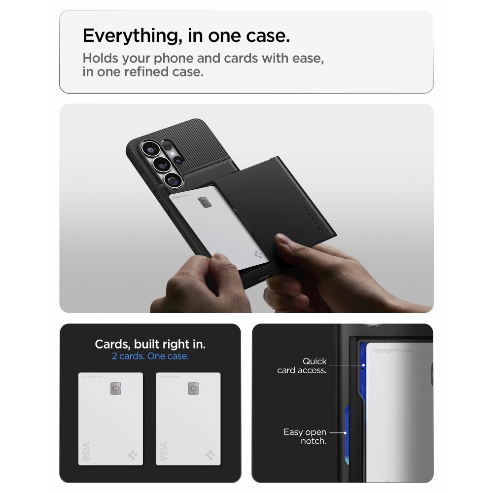 coque slim armor cs pour samsung galaxy s26 ultra spigen noir