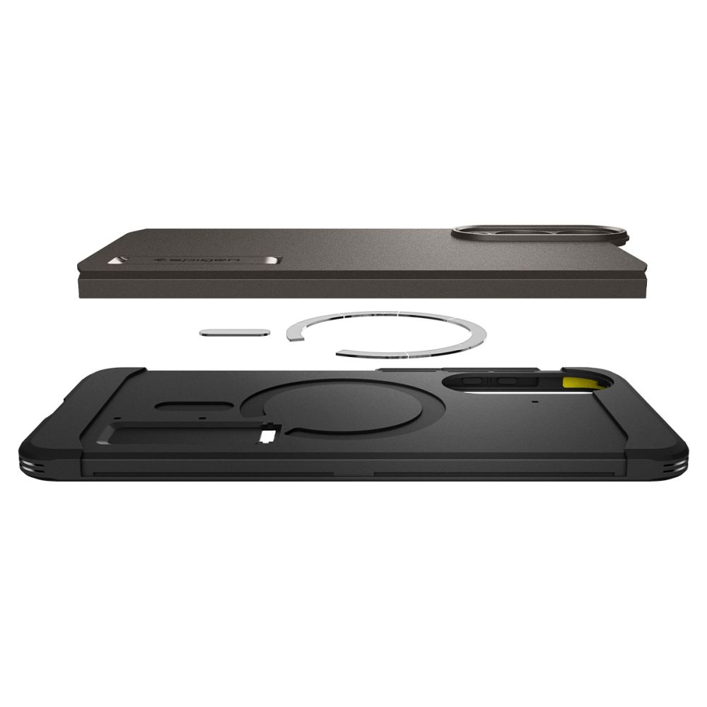 coque samsung galaxy s25 tough armor spigen anthracite