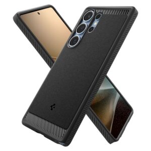 coque samsung galaxy s25 ultra rugged armor spigen noir mat