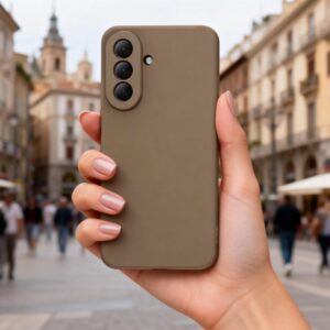 coque samsung galaxy a37 5g tech protect icon marron