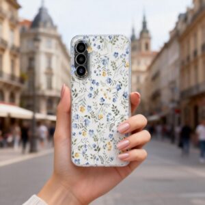 coque samsung galaxy a57 5g tech protect flexair motif fleur