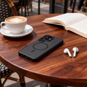 coque magcam magsafe pour samsung galaxy s26 ultra tech protect noir mat