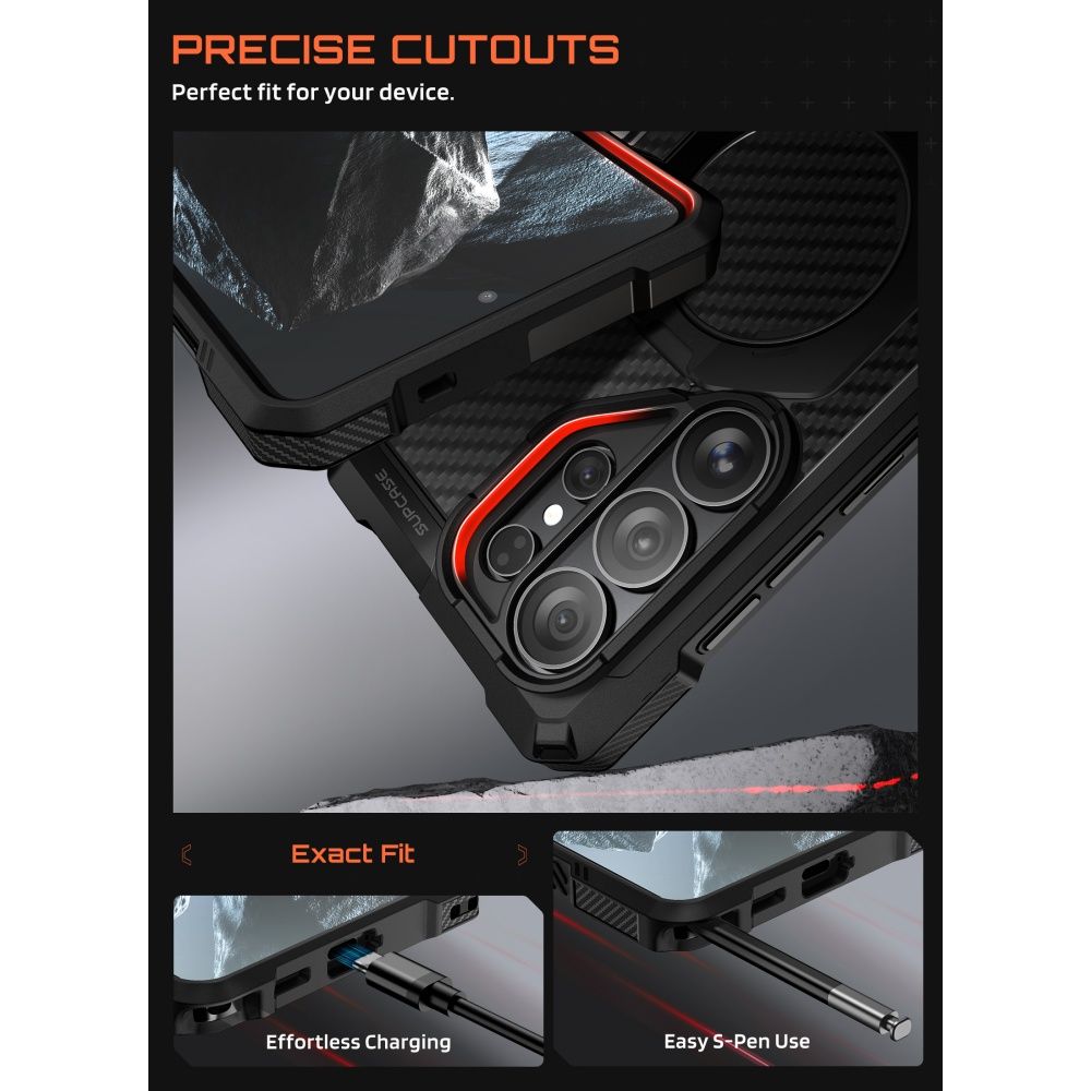 coque ub grip magsafe pour samsung galaxy s26 ultra supcase aramid