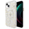 coque iphone 15 plus floral gems magsafe case mate or