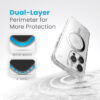 coque iphone 15 pro presidio perfect clear magsafe speck argent