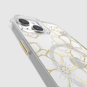 coque iphone 15 plus floral gems magsafe case mate or